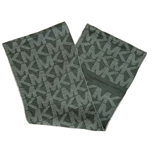 Michael Kors Charcoal Gray & White MK Logo Pin Dot Infinity Scarf - Picture 1 of 4